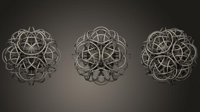 نموذج ثلاثي الأبعاد لآلة CNC الأشكال الهندسية زهرة الانصهار ماما